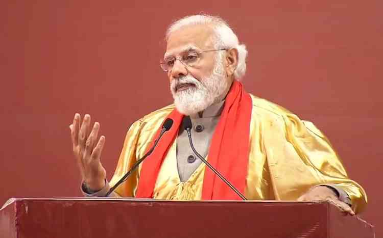 Excel in technology but remember human element: Modi