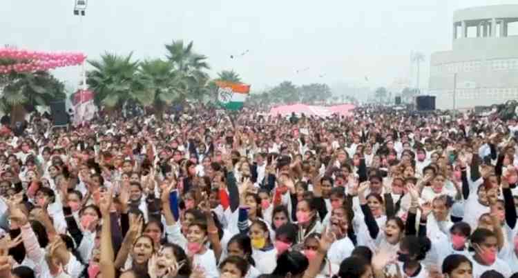 Congress 'Mahila Marathon' held in Lucknow