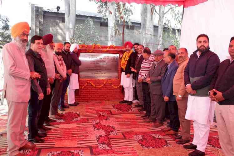 Cabinet Minister Gurkirat Singh lays foundation stone of RoB in Focal Point Khanna