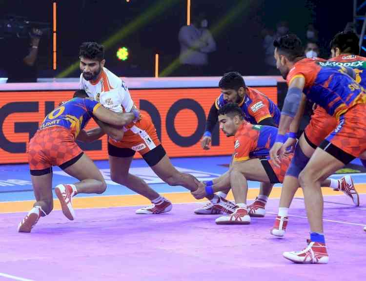 PKL 8: UP Yoddha share points with Gujarat Giants