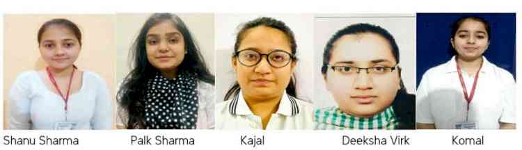 HMV girls bagged first five positions in MSc(Botany) Semester 4