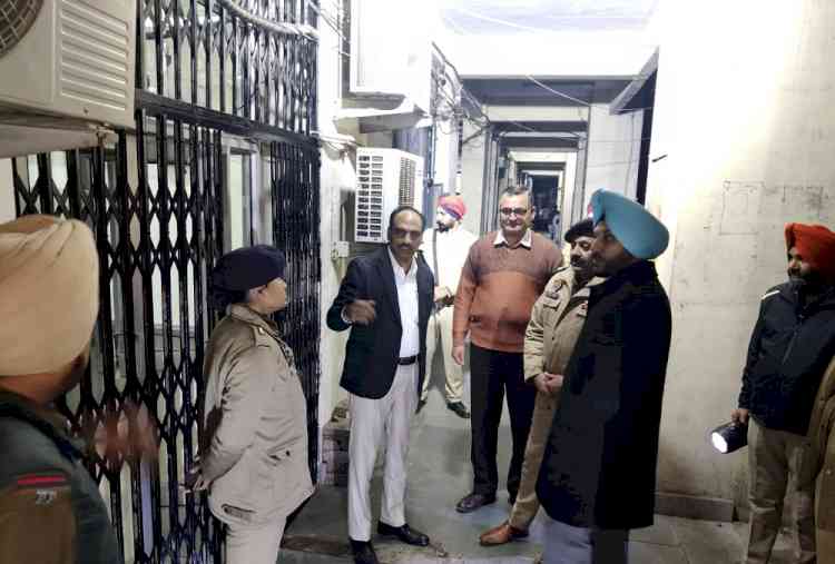Ahead of opening of District Courts tomorrow, Commissioner of Police Gurpreet Singh Bhullar reviews security arrangements