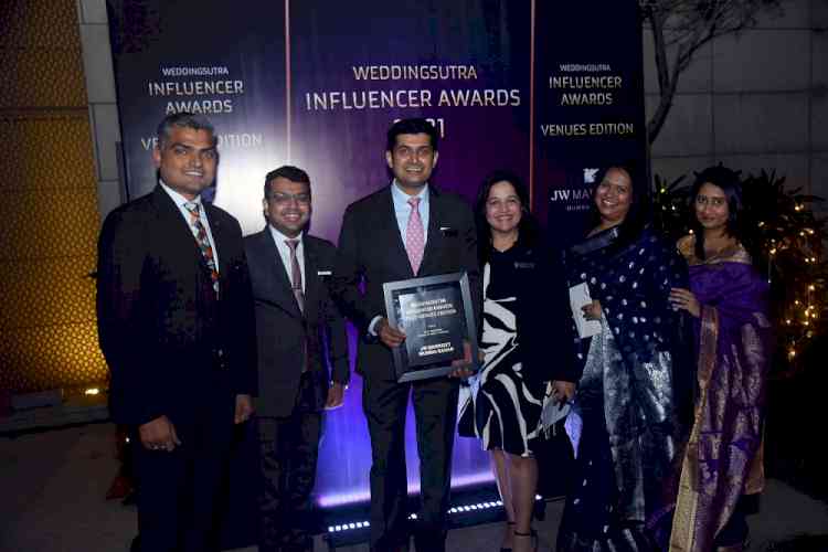 JW Marriott Mumbai Sahar wins Best Wedding Venue in India Gold 