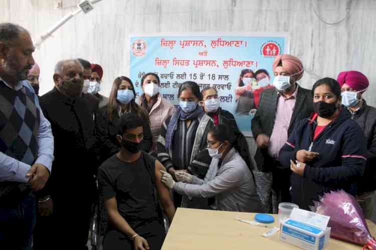 Vaccination for age group 15-18 years starts in district Ludhiana today