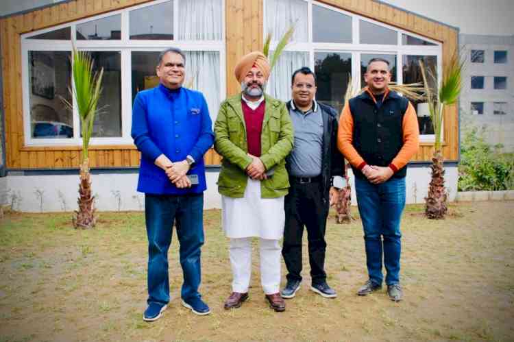 Cabinet Minister Gurkirat Singh pays a visit to Hampton Homes in Industrial Park Ludhiana 