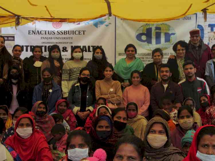 PU Enactus Team organizes ‘nutrition and health’ workshop at Nayagaon