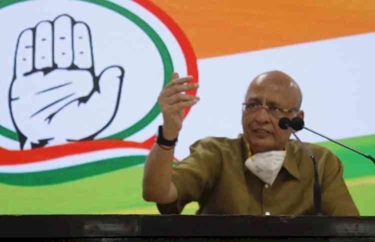 Singhvi says don't rely on Chinese media, Cong embarrassed