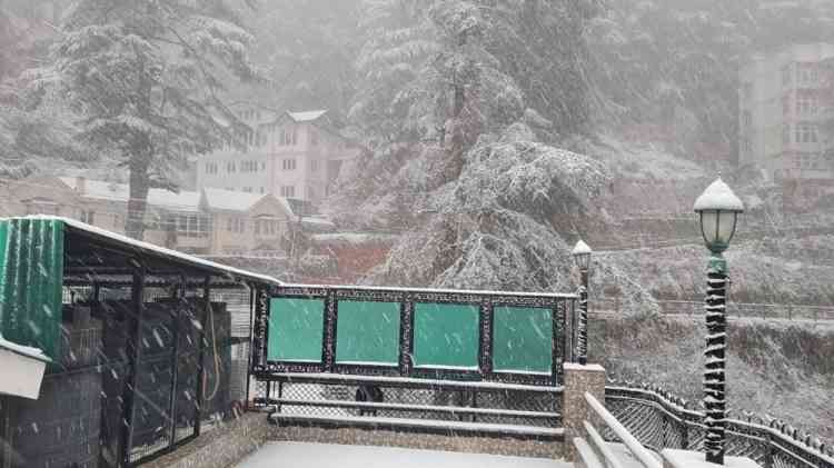 Shimla gets season's first snowfall, cheers tourists