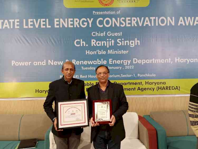Jindal Stainless (Hisar) Limited wins HAREDA’s Energy Conservation Award 