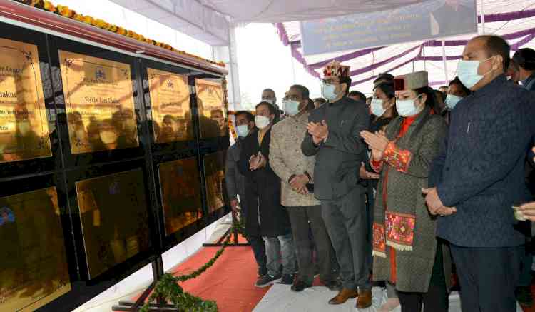CM inaugurates and lays foundation stones of 17 developmental projects of Rs.283.19 crore at Dharamsala