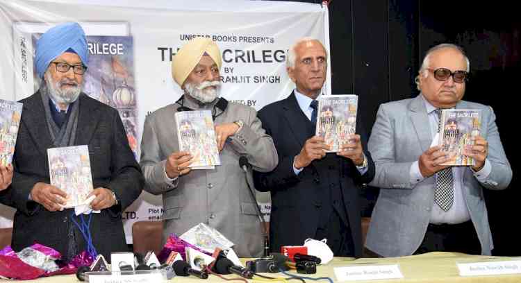 Justice Ranjit Singh launches his book ‘The Sacrilege’