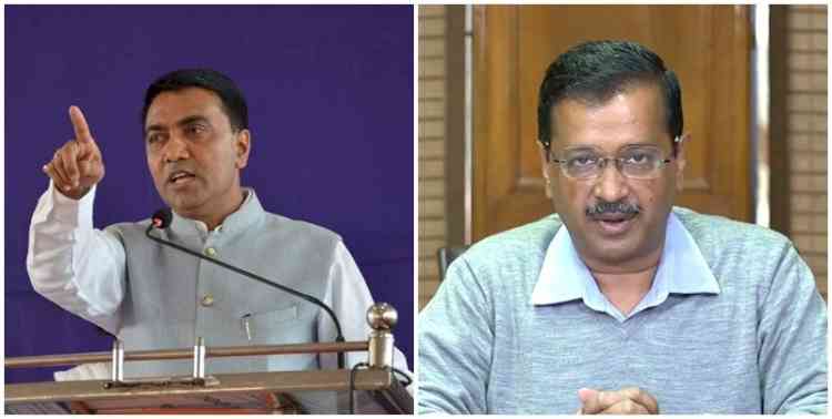 Kejriwal, Sawant spar over Parrikar son's candidature in Goa polls