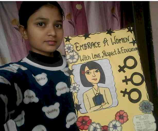 KMV celebrates National Girl Child Day by organising poster making competition