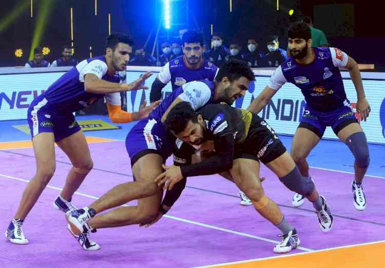 PKL 8: Haryana Steelers, Telugu Titans playout 39-39 draw