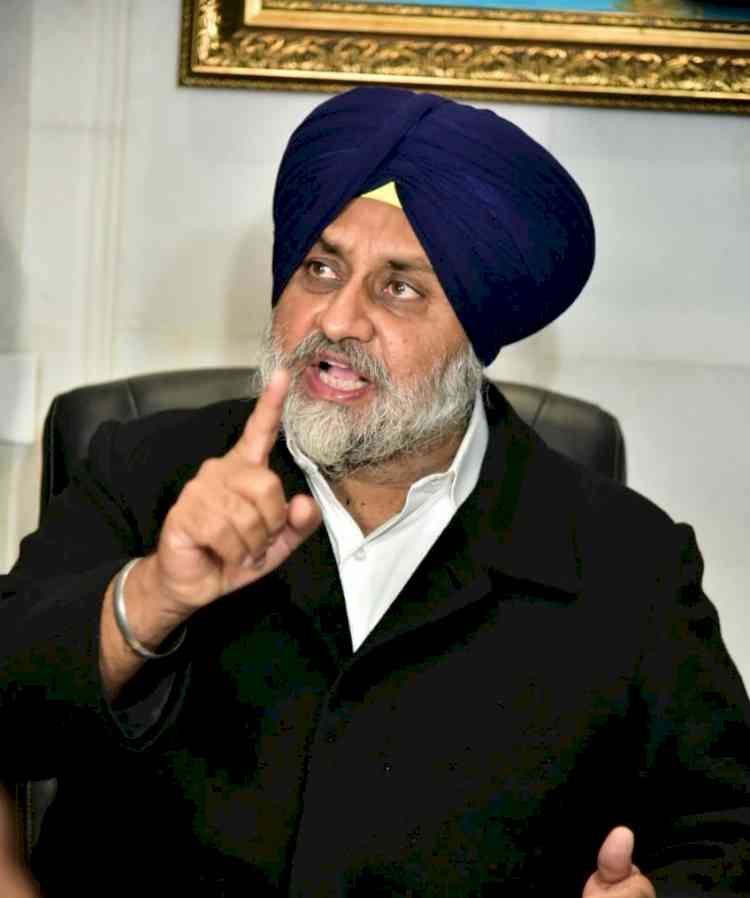 Congress politicised sacrilege issue: Sukhbir Badal