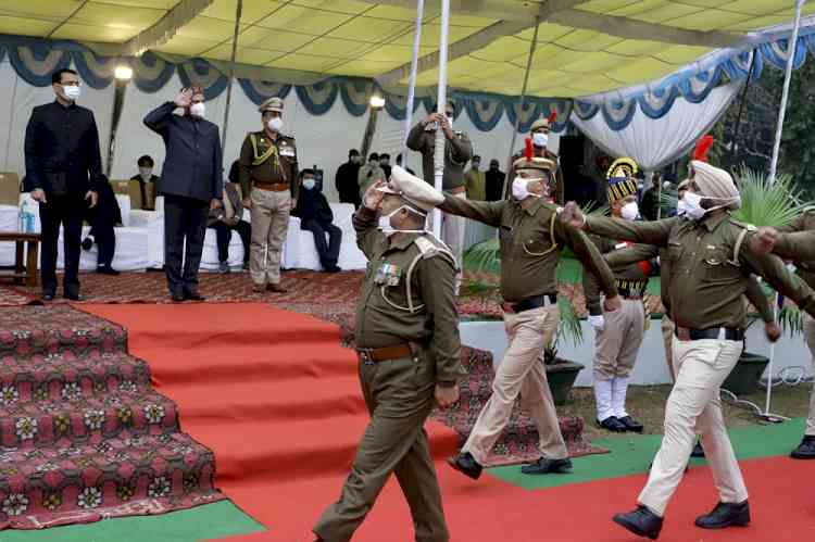 73rd Republic Day celebrated at PU