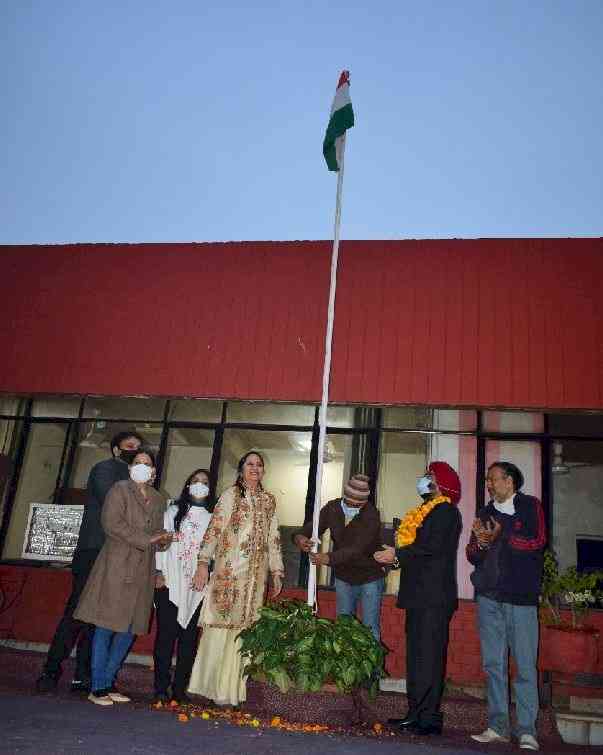 Republic Day celebrated at Govt. College of Yoga Education & Health Chandigarh