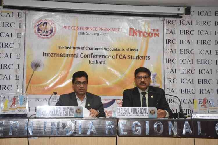 EIRC and EICASA Kolkata to host International Conference of CA Students INTCON’22 on 29 and 30 January, 2022 in Kolkata