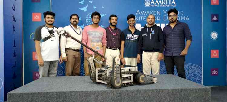 Amrita University’s Team Vijayanta win award at World Robot Summit 2021 for their search and rescue robot