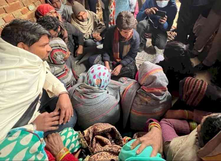 Battle for UP: Priyanka meets Bulandshahr rape victim's family