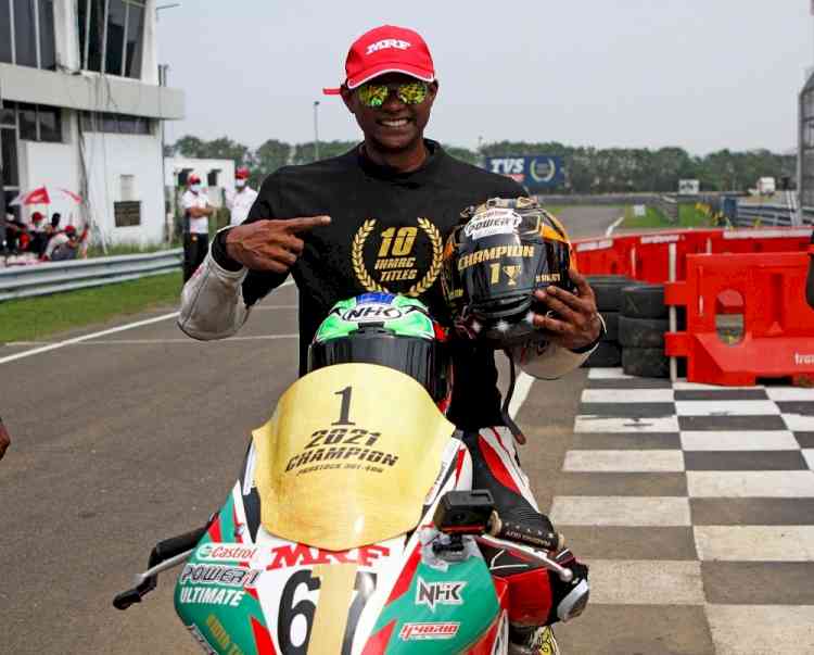 National motorcycle racing: Rajini Krishnan claims 10th National title after a decade