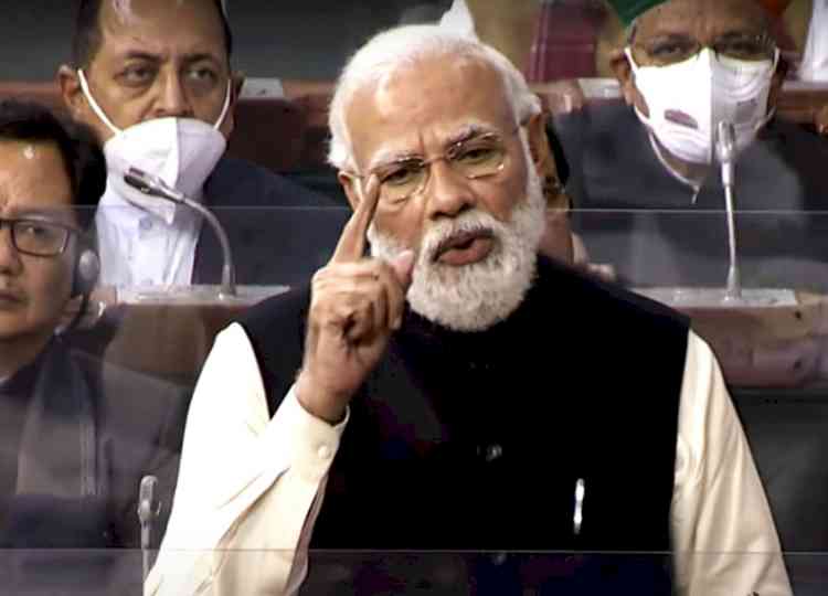PM pays tribute to Lata before his reply to President's speech