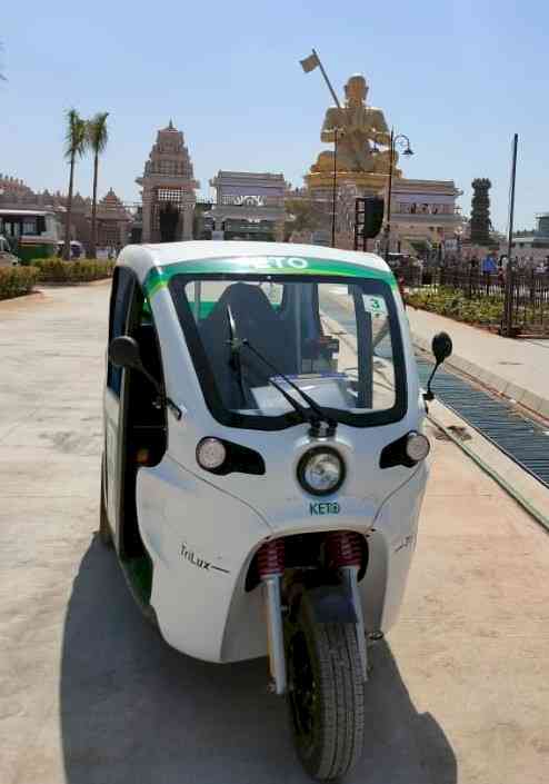 ETO Motors deploys three-wheeler EVs’ at ‘Statue of Equality’