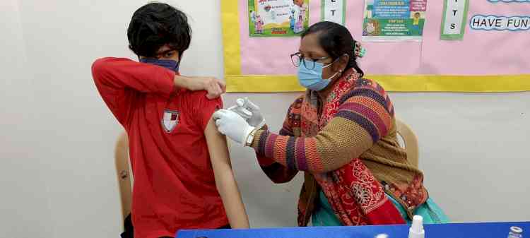 Ridge Valley School conducts vaccination camp for its students in Gurugram to receive second dose of Covid-19 Vaccine