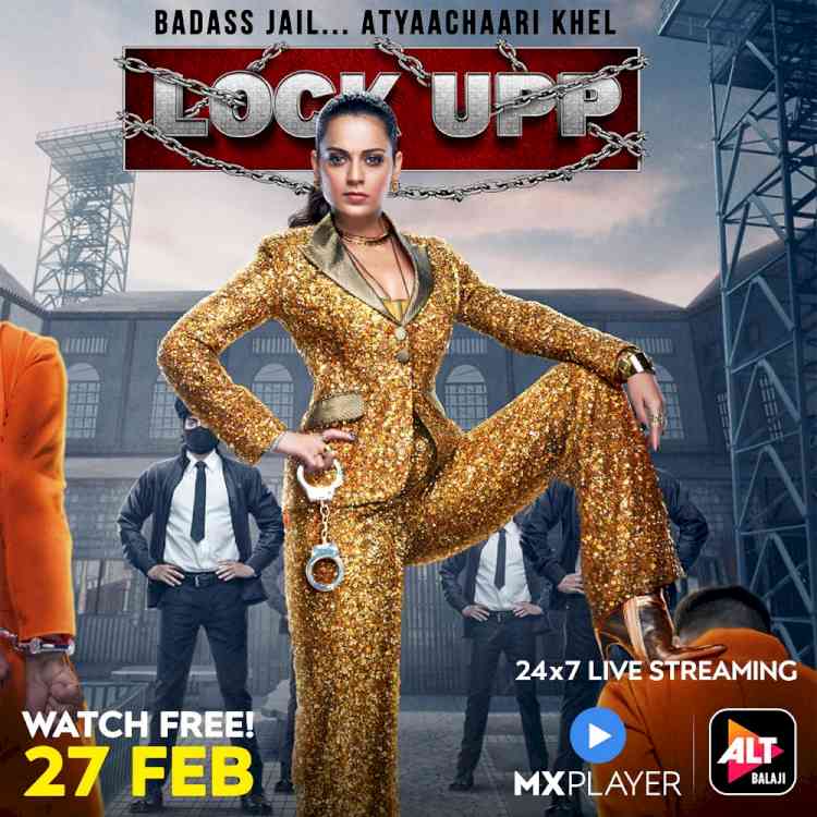 Kangana Ranaut looks bold, and glamorous in her first look from fearless reality show Lock Up to be streamed live on MX Player & ALTBalaji