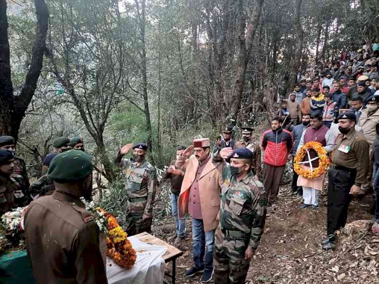 Shaheed Rakesh Singh cremated with full state and military honours