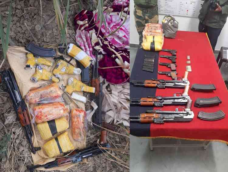 Arms and ammunition recovered in J&K's Poonch