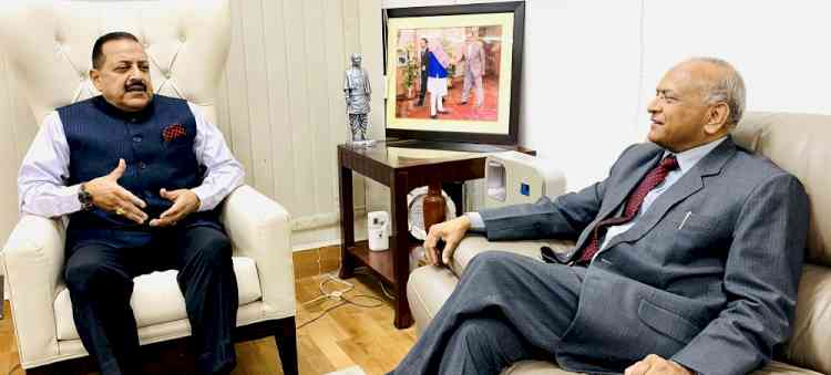 Ladakh LG, Jitendra Singh discuss various issues of UT