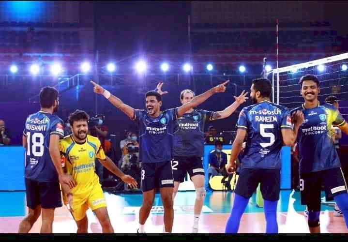 PVL: Caldwell's super spikes take Kochi to a thrilling win over Chennai
