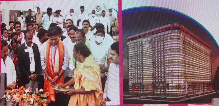 Ground breaking ceremony held for New IT Park at North Part of City at Kandlakolya Village