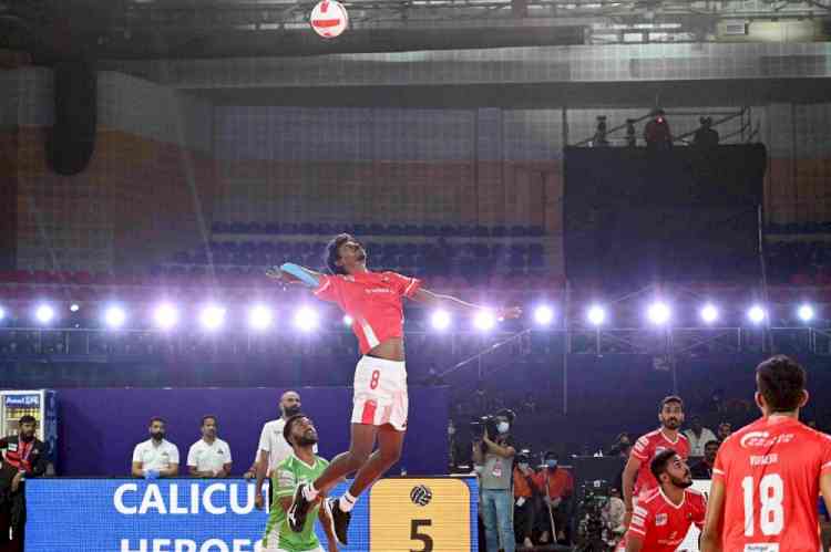 PVL: Ajithlal's power-packed performance helps Calicut Heroes clinch thriller in Kerala Derby