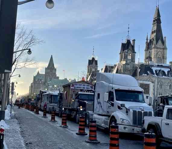 Ottawa Police arrest organisers of truckers' protests