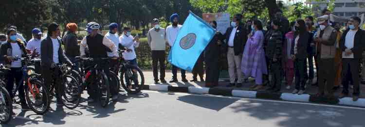 National Science Week Kick starts at Panjab University with Bicycle Rally