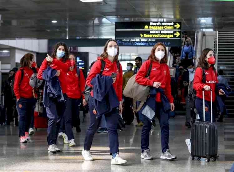 Spain women's hockey team reaches Bhubaneswar for the FIH Pro League matches