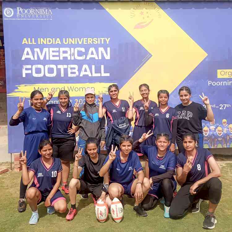 CT University girls win positions in AIU football championship