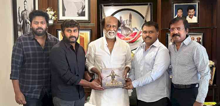 Superstar Rajinikanth unveils cover of new age graphic novel ‘Atharva: The Origin’, featuring MS Dhoni