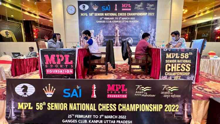 National chess championship: Koustav Chatterjee holds top seed Adhiban to draw