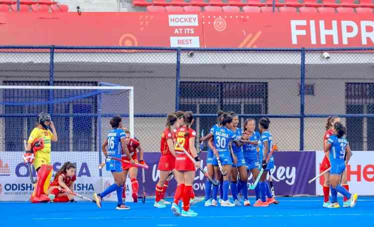 Hockey Pro League: India women fight back to beat Spain 2-1