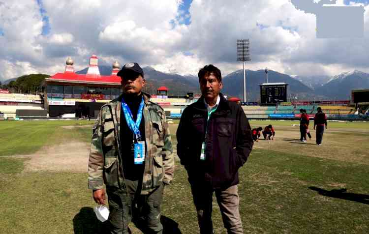 Pitch preparation was tough in 12 degrees day and 4 degrees night temperature at Dharamsala: BCCI curator