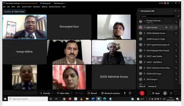 Webinar on occasion of National Science Day 