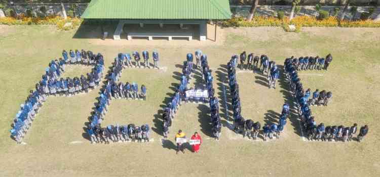 CT Public School students pray for global peace