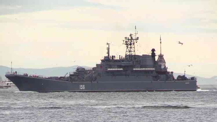 Russian warships preparing for Black Sea landing in Odessa