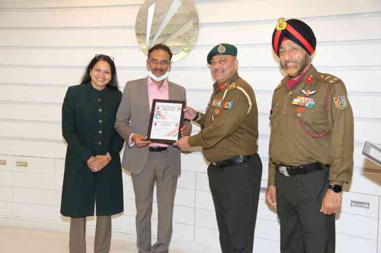 India’s NCC Alumni Association honoured LPU Chancellor and Pro Chancellor with its Membership