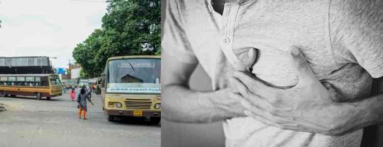 Narrow escape for passengers as Andhra bus driver suffers cardiac arrest