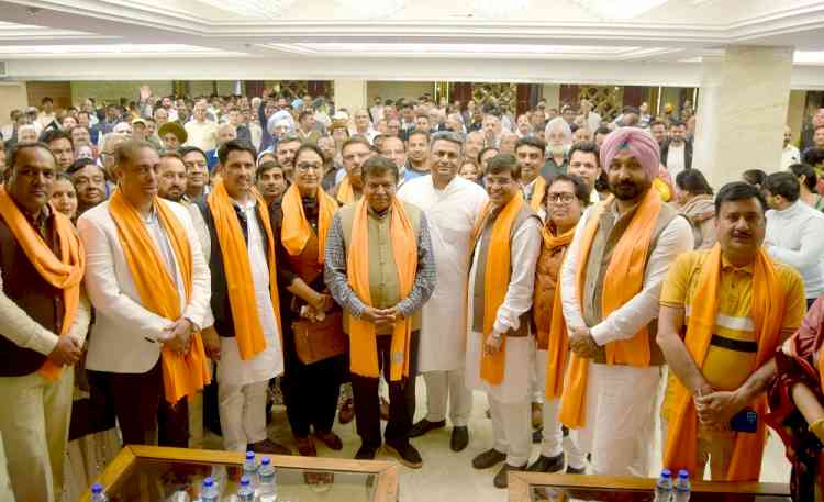 BJP candidate Sanjeev Vashisht thanked party workers for their unwavering support