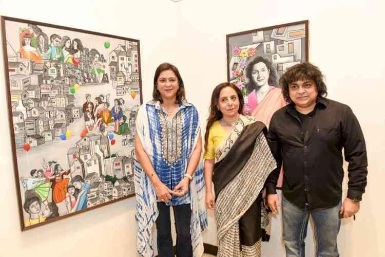 Contemporary and semi abstract artist Sangeeta Babani’s exhibition ‘Fairy Tales’ Inaugurated 